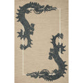 Tapis Romi RMI-01 Brigette Romanek ¡Á Loloi, Flocons d'Avoine/Minuit