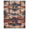 Tapis Pearson 39SQF Feizy, Bleu Fonc¨¦/Rouille
