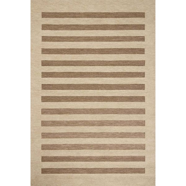 Tapis Craven CVN-05 Leanne Ford ¡Á Loloi, Flocons d'Avoine/¨¦corce