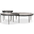 Tables Gigognes Yoko, Transparent, Lot de 3